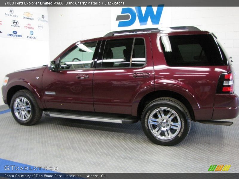 Dark Cherry Metallic / Black/Stone 2008 Ford Explorer Limited AWD