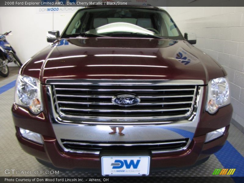 Dark Cherry Metallic / Black/Stone 2008 Ford Explorer Limited AWD