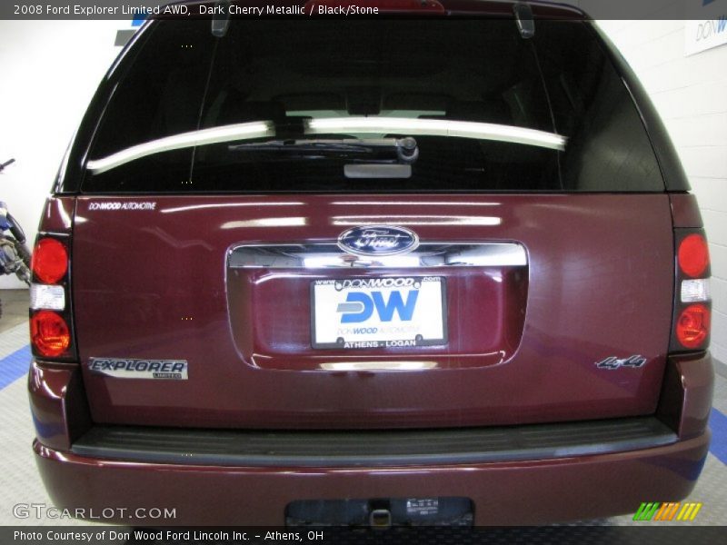 Dark Cherry Metallic / Black/Stone 2008 Ford Explorer Limited AWD