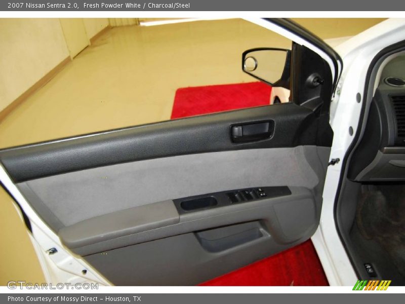 Fresh Powder White / Charcoal/Steel 2007 Nissan Sentra 2.0