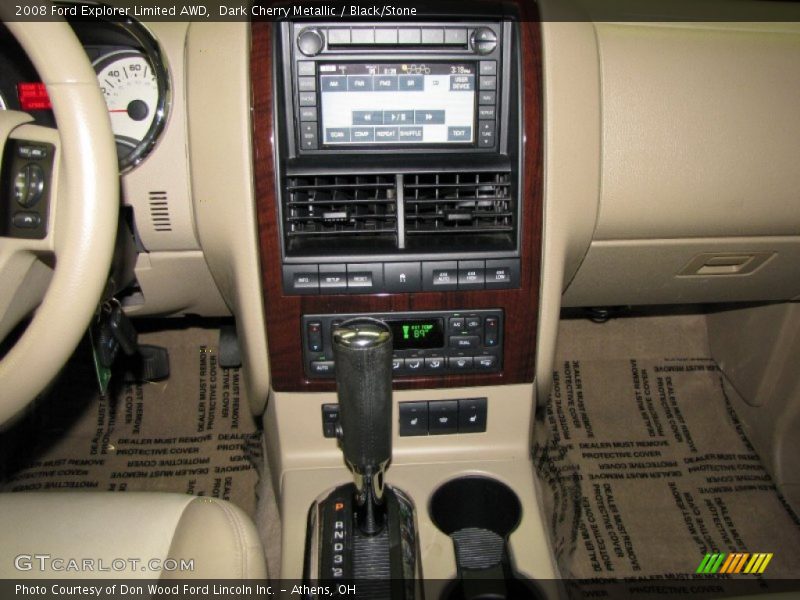 Dark Cherry Metallic / Black/Stone 2008 Ford Explorer Limited AWD