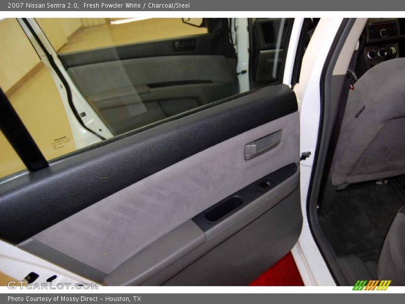 Fresh Powder White / Charcoal/Steel 2007 Nissan Sentra 2.0