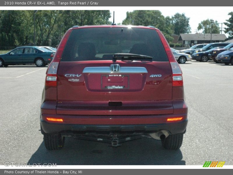 Tango Red Pearl / Gray 2010 Honda CR-V EX-L AWD