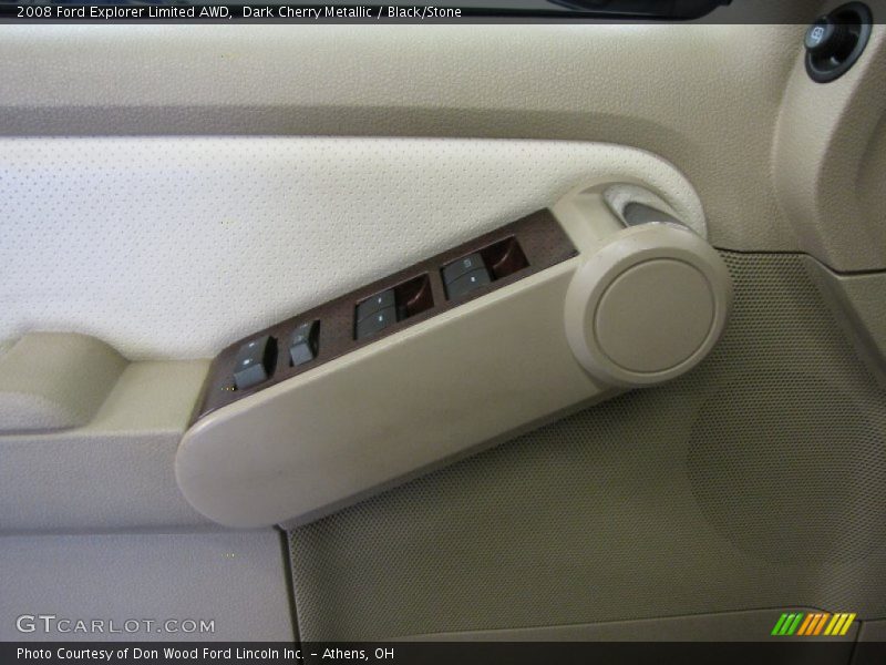 Dark Cherry Metallic / Black/Stone 2008 Ford Explorer Limited AWD