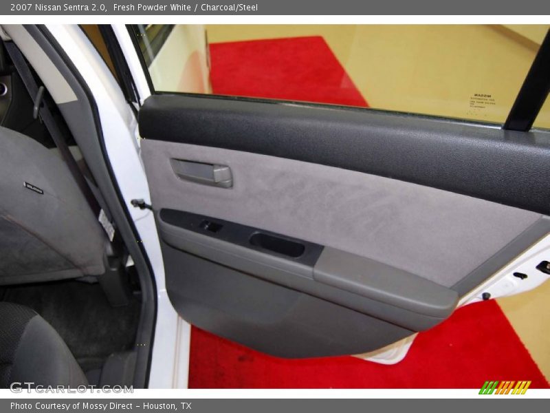 Fresh Powder White / Charcoal/Steel 2007 Nissan Sentra 2.0