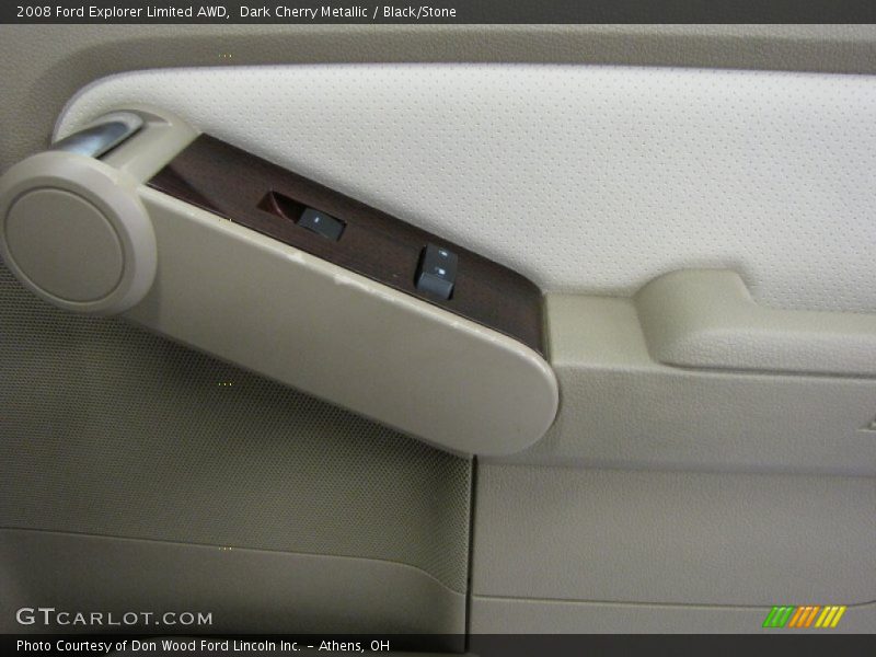Dark Cherry Metallic / Black/Stone 2008 Ford Explorer Limited AWD