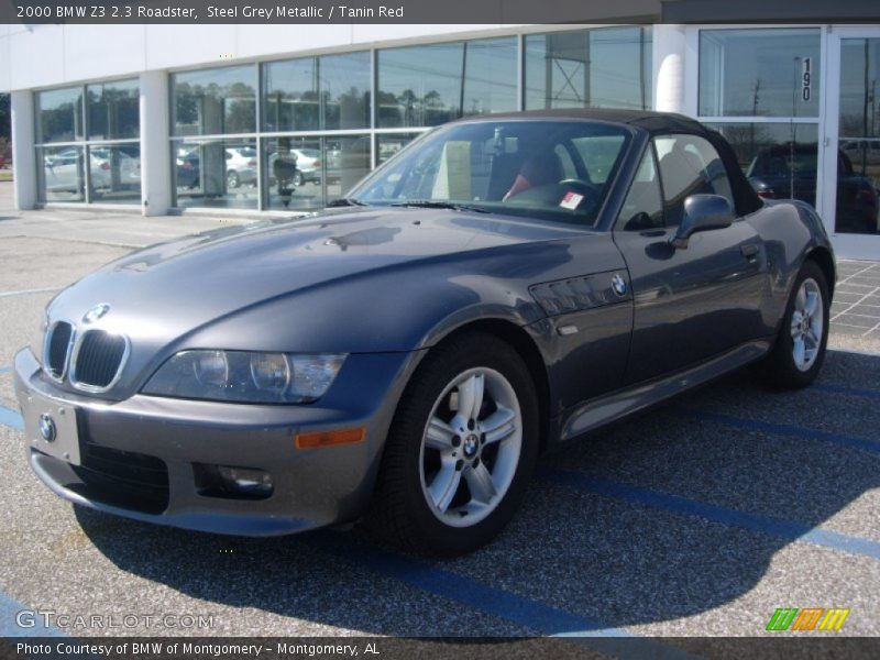 Steel Grey Metallic / Tanin Red 2000 BMW Z3 2.3 Roadster