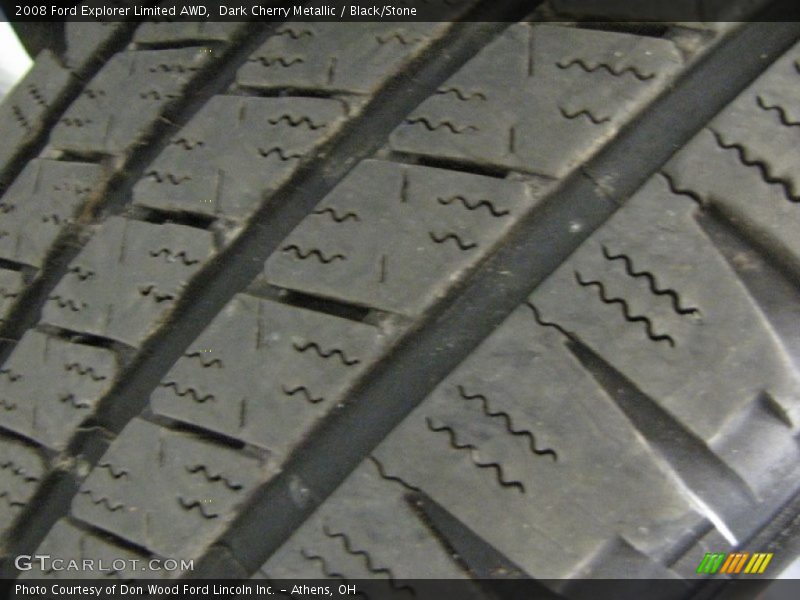 Dark Cherry Metallic / Black/Stone 2008 Ford Explorer Limited AWD