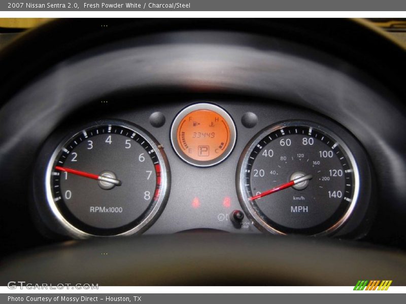 Fresh Powder White / Charcoal/Steel 2007 Nissan Sentra 2.0