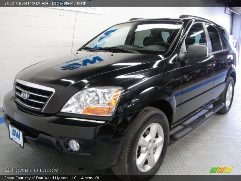 Ebony Black / Black 2008 Kia Sorento LX 4x4