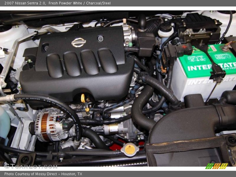 Fresh Powder White / Charcoal/Steel 2007 Nissan Sentra 2.0