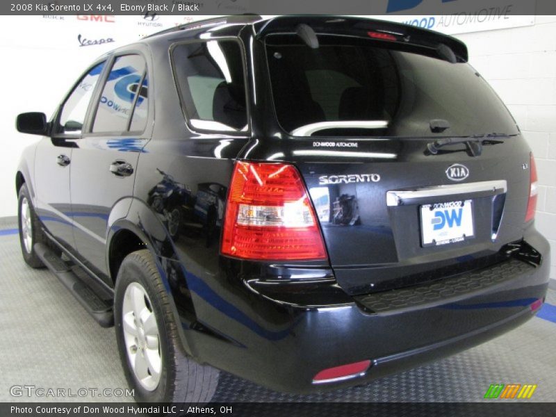 Ebony Black / Black 2008 Kia Sorento LX 4x4
