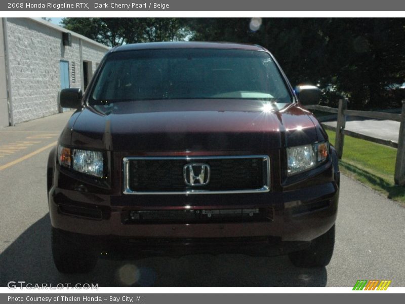 Dark Cherry Pearl / Beige 2008 Honda Ridgeline RTX