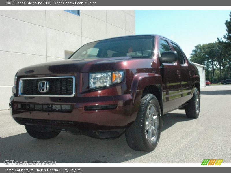 Dark Cherry Pearl / Beige 2008 Honda Ridgeline RTX