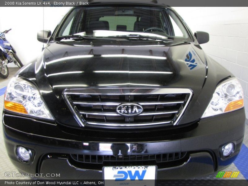 Ebony Black / Black 2008 Kia Sorento LX 4x4