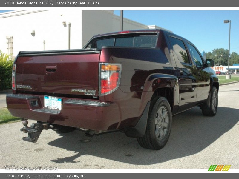 Dark Cherry Pearl / Beige 2008 Honda Ridgeline RTX