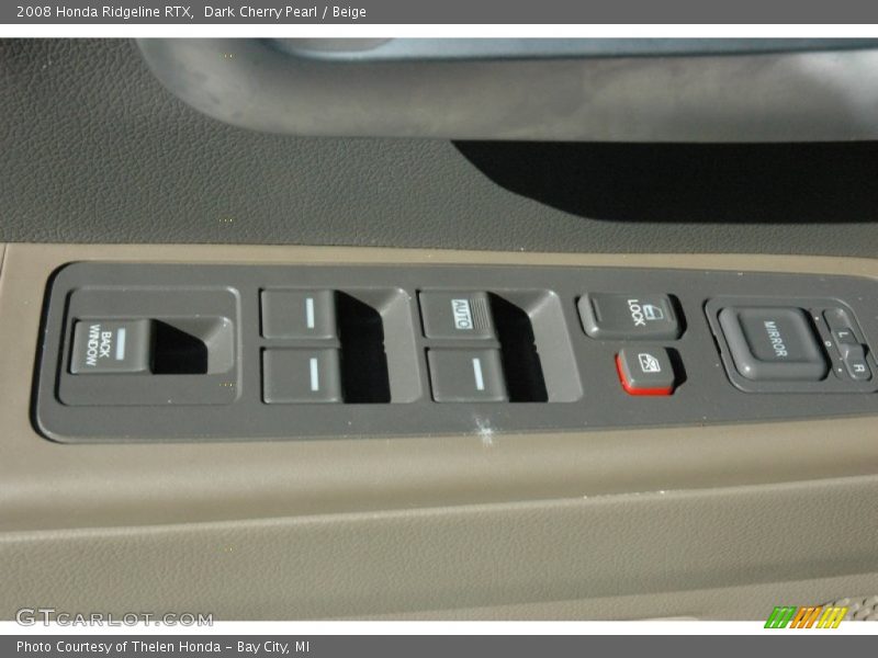 Dark Cherry Pearl / Beige 2008 Honda Ridgeline RTX