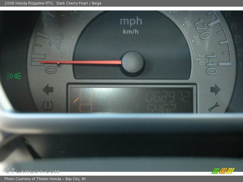 Dark Cherry Pearl / Beige 2008 Honda Ridgeline RTX