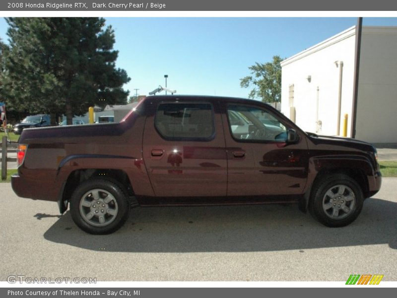 Dark Cherry Pearl / Beige 2008 Honda Ridgeline RTX