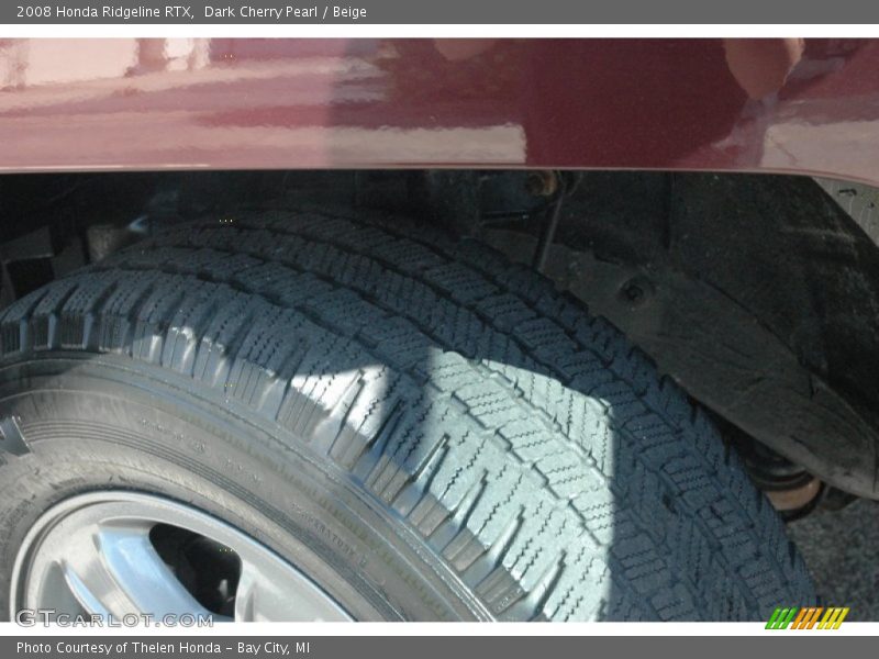 Dark Cherry Pearl / Beige 2008 Honda Ridgeline RTX
