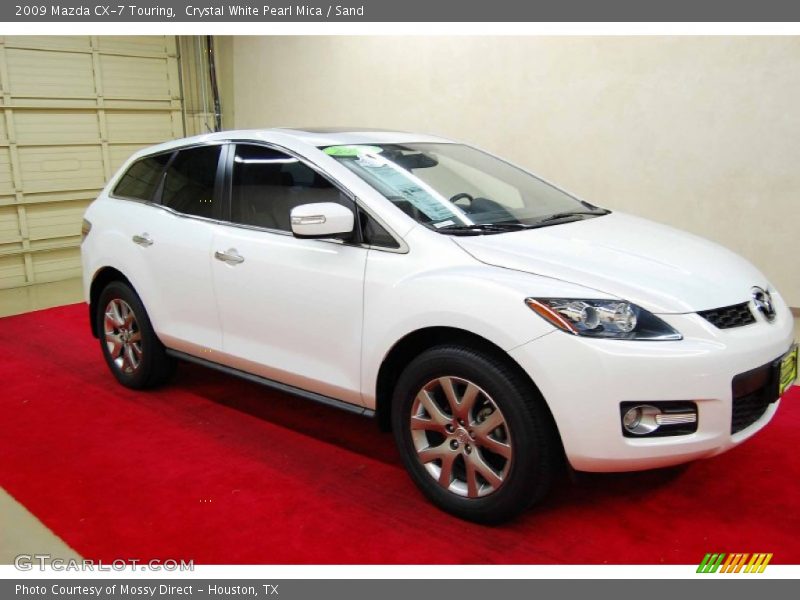 Crystal White Pearl Mica / Sand 2009 Mazda CX-7 Touring