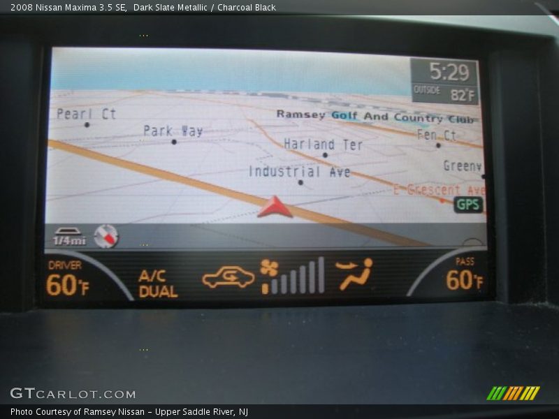 Dark Slate Metallic / Charcoal Black 2008 Nissan Maxima 3.5 SE