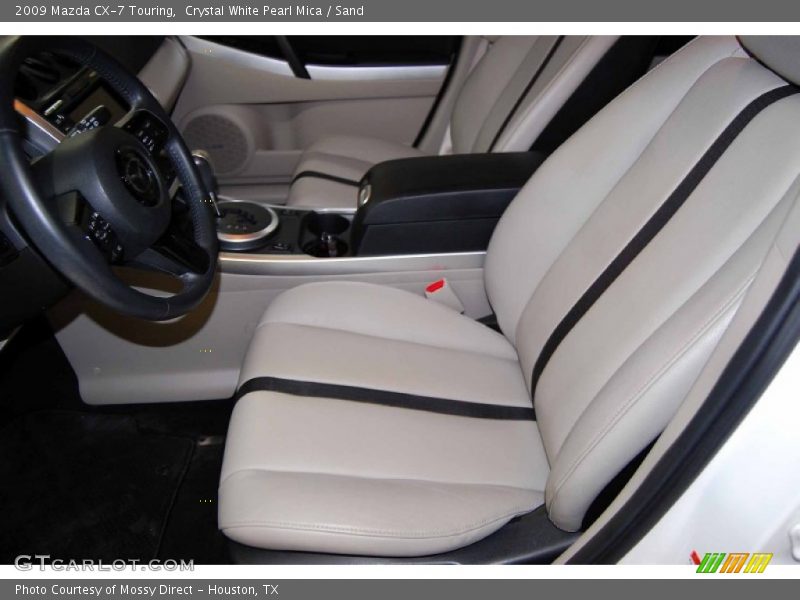 Crystal White Pearl Mica / Sand 2009 Mazda CX-7 Touring