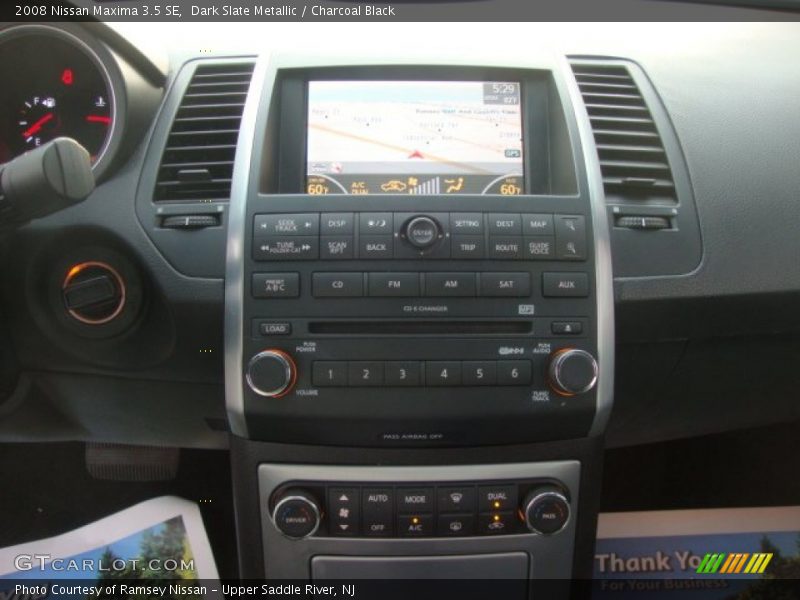 Dark Slate Metallic / Charcoal Black 2008 Nissan Maxima 3.5 SE
