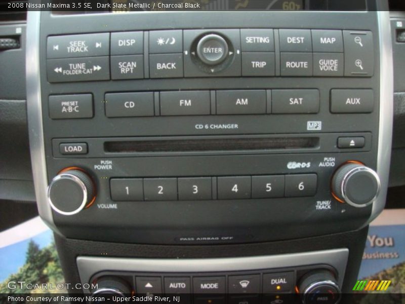 Dark Slate Metallic / Charcoal Black 2008 Nissan Maxima 3.5 SE