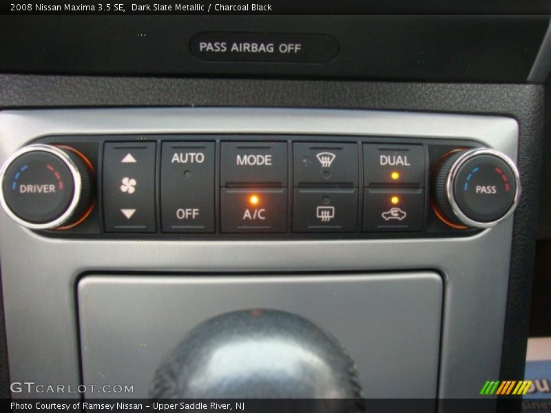 Dark Slate Metallic / Charcoal Black 2008 Nissan Maxima 3.5 SE