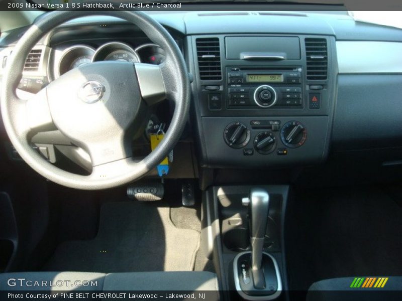 Arctic Blue / Charcoal 2009 Nissan Versa 1.8 S Hatchback