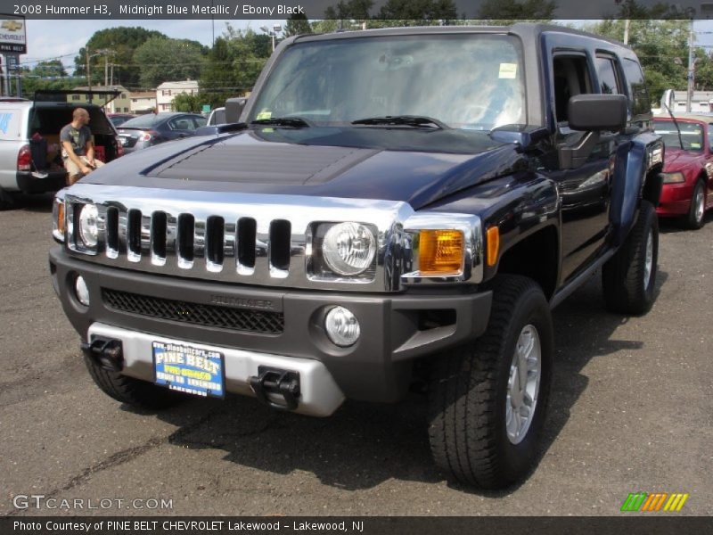 Midnight Blue Metallic / Ebony Black 2008 Hummer H3