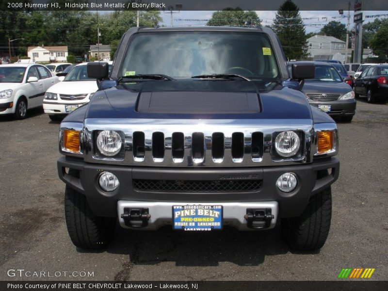 Midnight Blue Metallic / Ebony Black 2008 Hummer H3