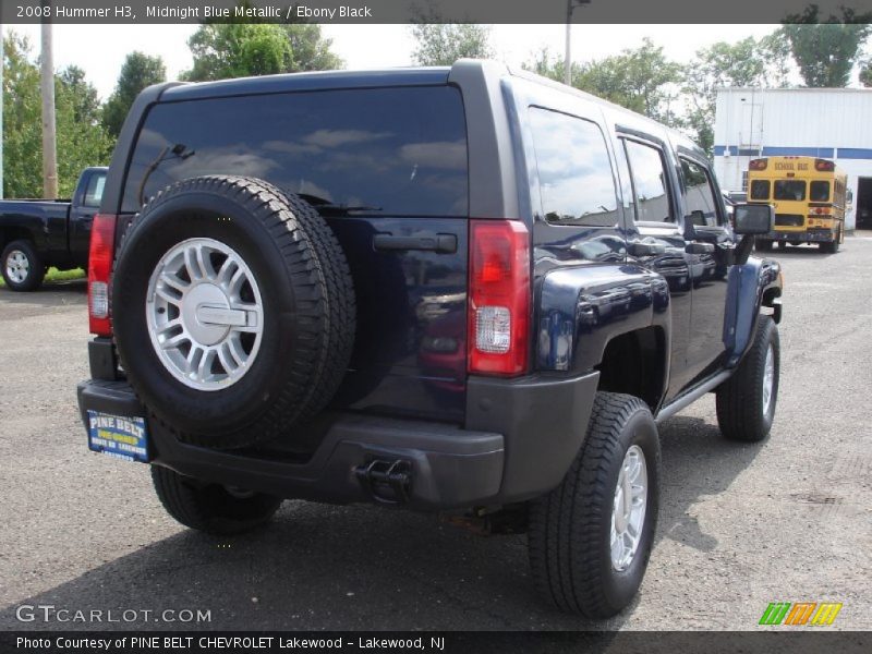 Midnight Blue Metallic / Ebony Black 2008 Hummer H3