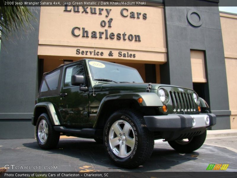 Jeep Green Metallic / Dark Khaki/Medium Khaki 2008 Jeep Wrangler Sahara 4x4
