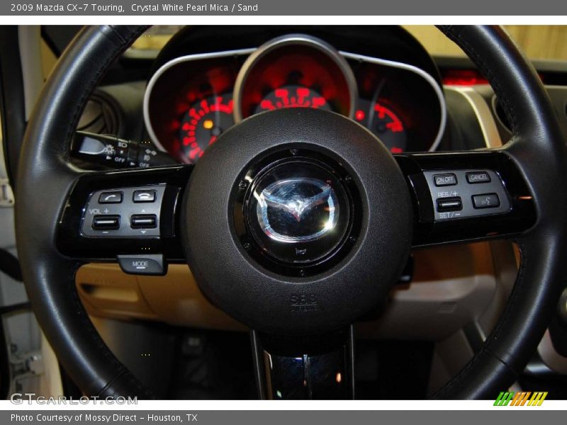 Crystal White Pearl Mica / Sand 2009 Mazda CX-7 Touring