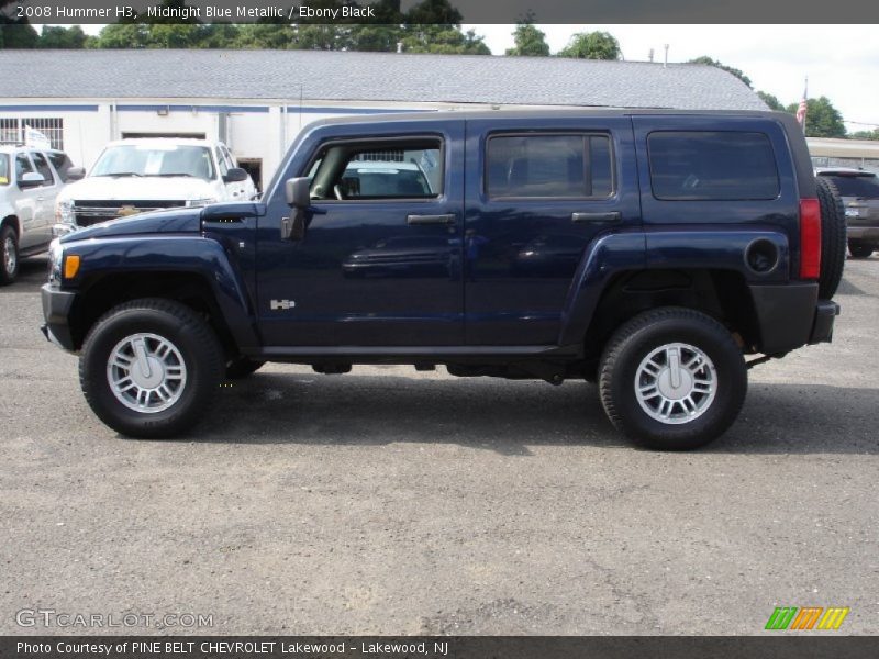 Midnight Blue Metallic / Ebony Black 2008 Hummer H3