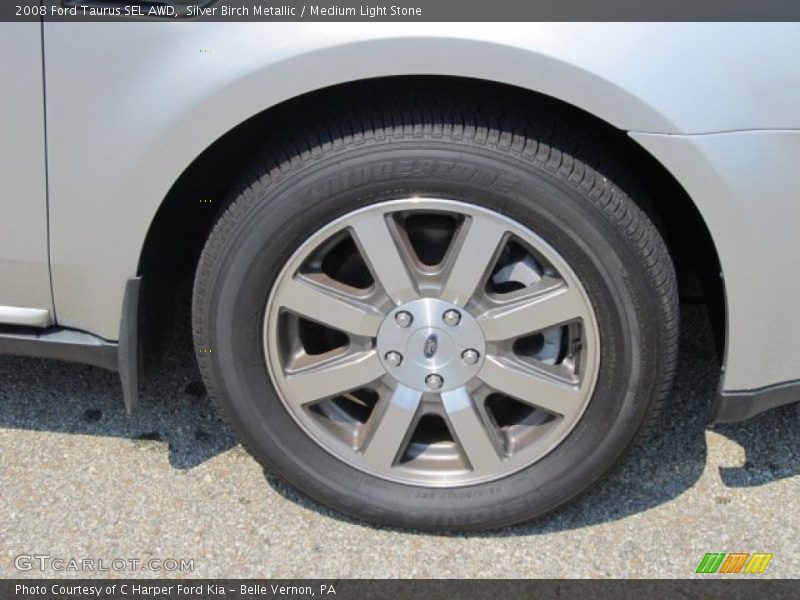Silver Birch Metallic / Medium Light Stone 2008 Ford Taurus SEL AWD