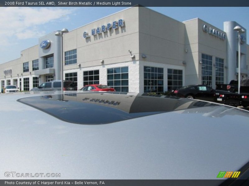 Silver Birch Metallic / Medium Light Stone 2008 Ford Taurus SEL AWD