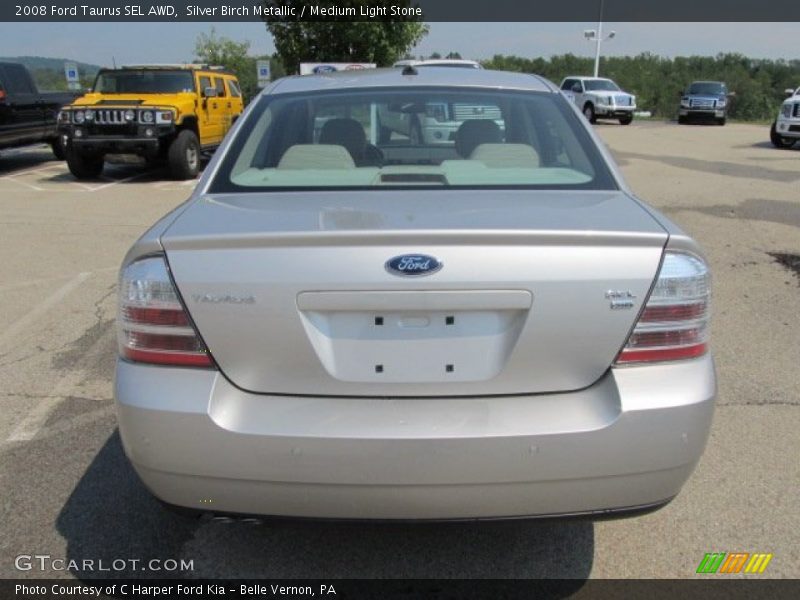 Silver Birch Metallic / Medium Light Stone 2008 Ford Taurus SEL AWD