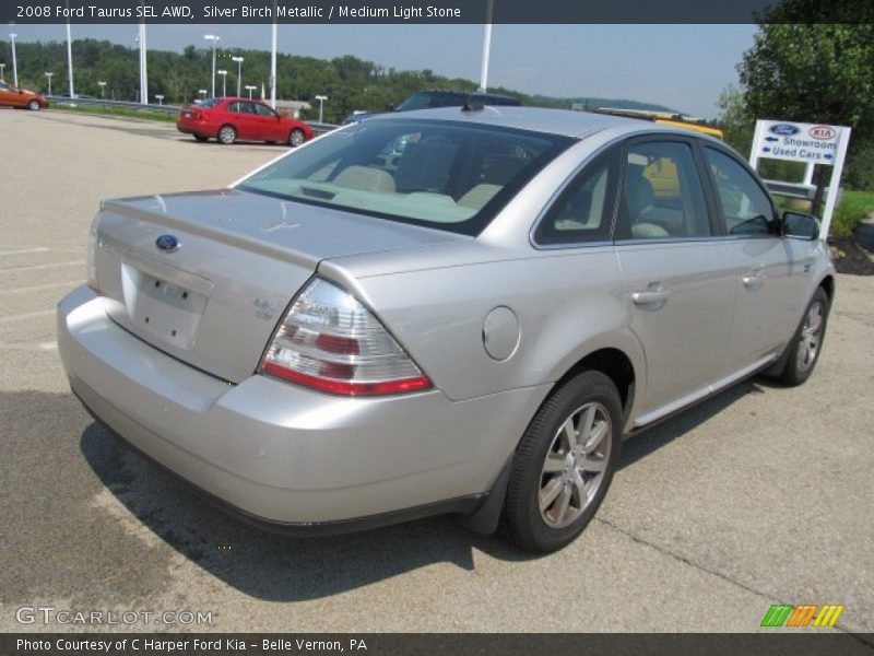 Silver Birch Metallic / Medium Light Stone 2008 Ford Taurus SEL AWD