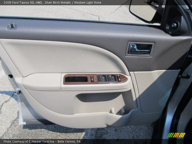 Silver Birch Metallic / Medium Light Stone 2008 Ford Taurus SEL AWD