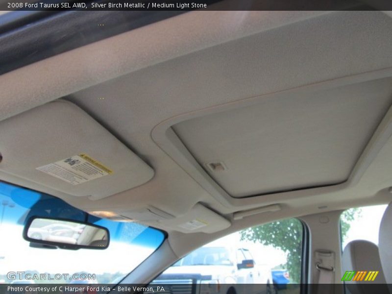 Silver Birch Metallic / Medium Light Stone 2008 Ford Taurus SEL AWD