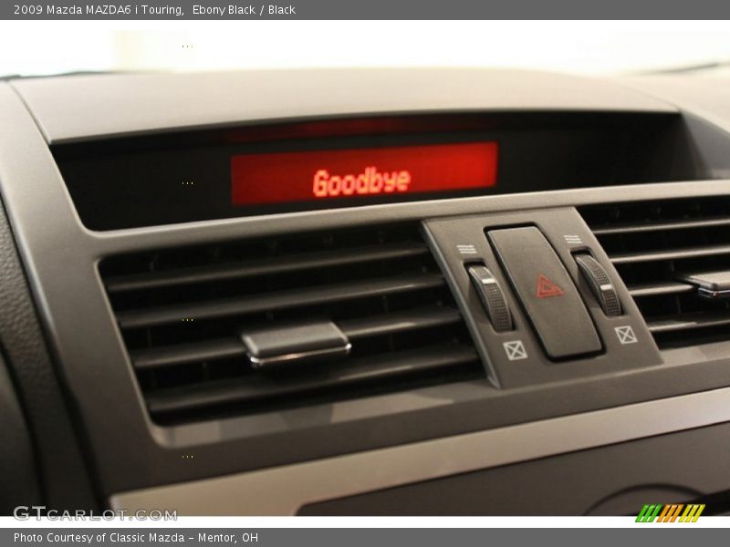 Ebony Black / Black 2009 Mazda MAZDA6 i Touring