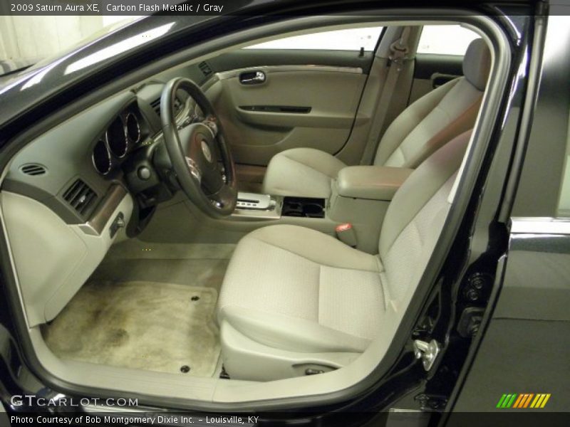 Carbon Flash Metallic / Gray 2009 Saturn Aura XE