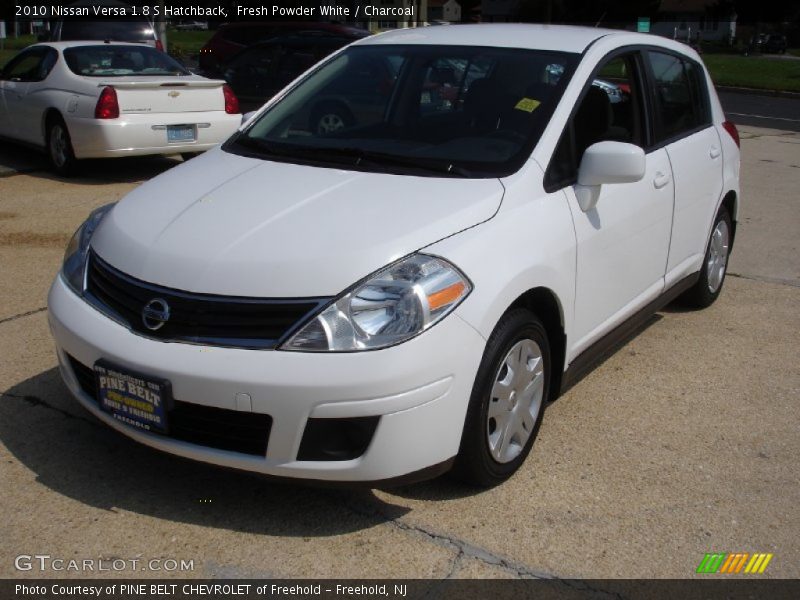 Fresh Powder White / Charcoal 2010 Nissan Versa 1.8 S Hatchback