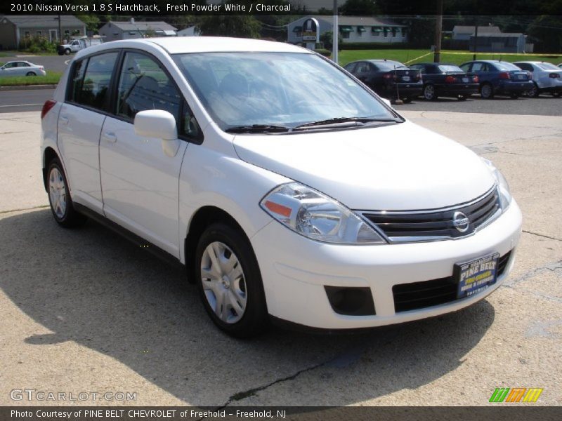 Fresh Powder White / Charcoal 2010 Nissan Versa 1.8 S Hatchback