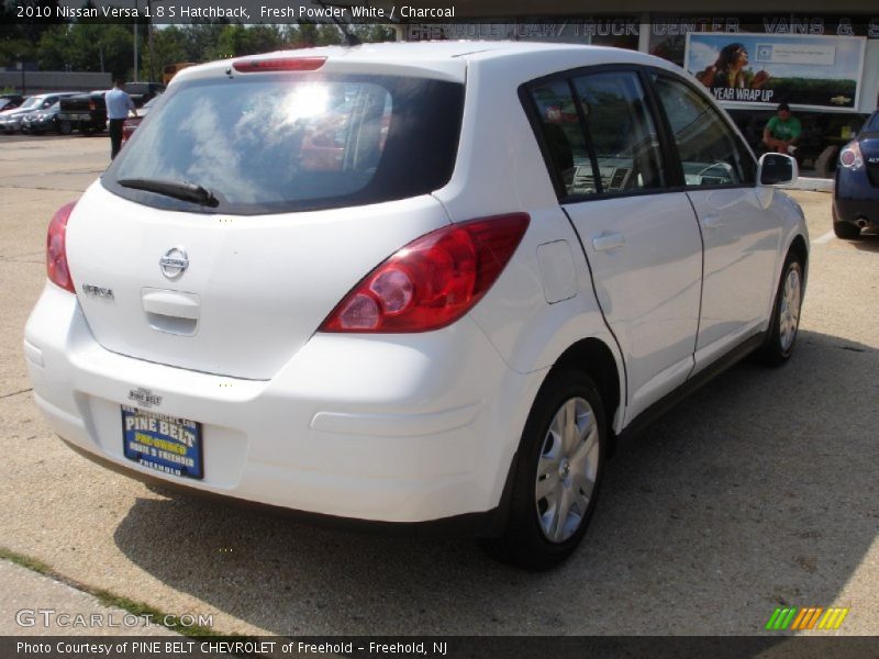 Fresh Powder White / Charcoal 2010 Nissan Versa 1.8 S Hatchback