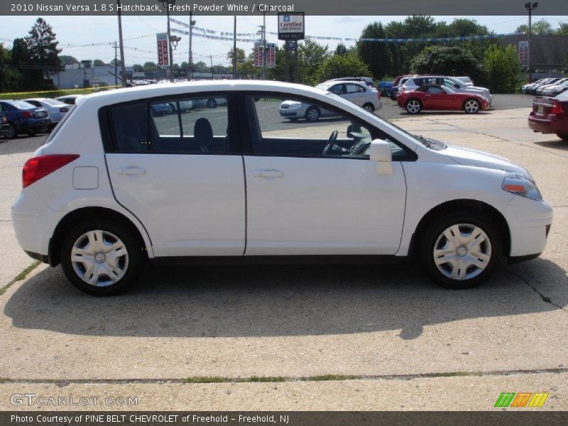 Fresh Powder White / Charcoal 2010 Nissan Versa 1.8 S Hatchback