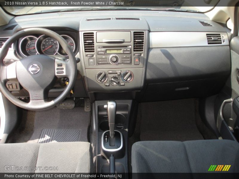 Fresh Powder White / Charcoal 2010 Nissan Versa 1.8 S Hatchback